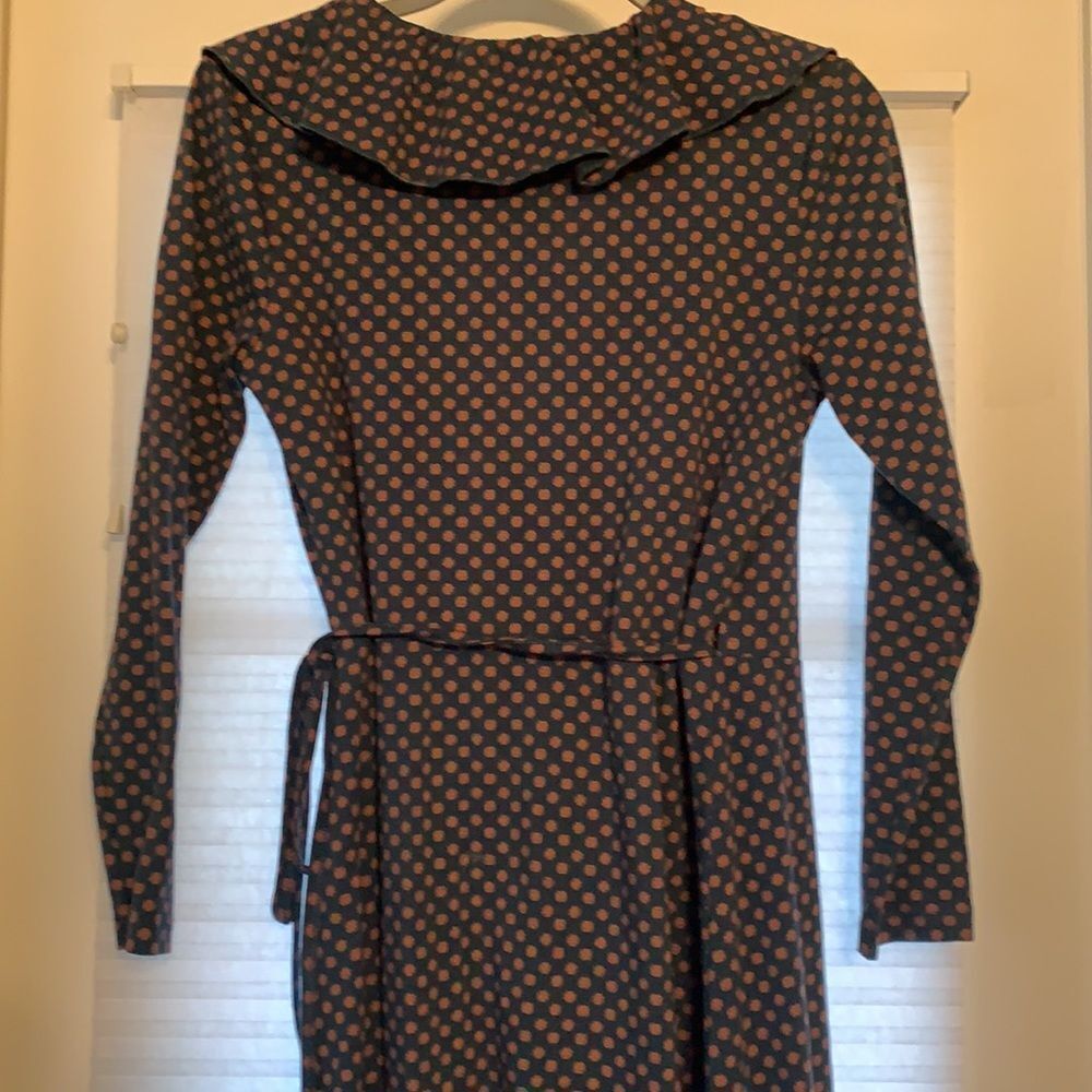 Matilda Jane Teal Ruffle‎ Wrap Fall Dress Small - Picture 5 of 9